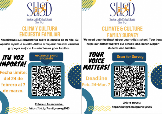  Please take the parent survey!